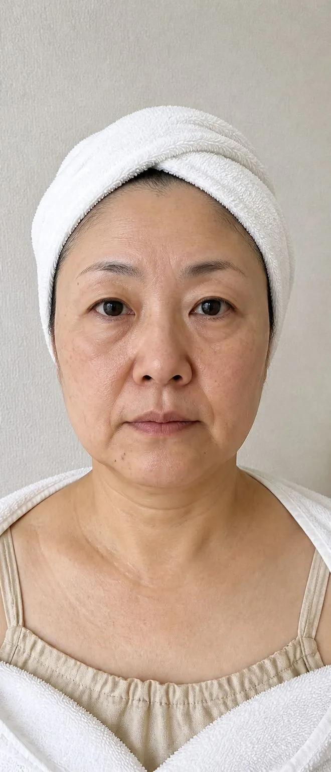 フェイシャルのビフォーアフター（変化前）