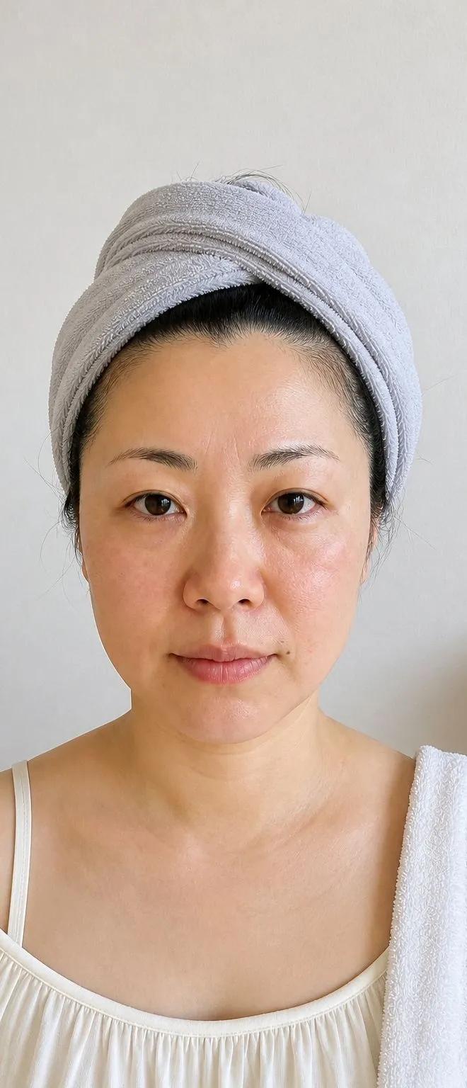 フェイシャルのビフォーアフター（変化後）
