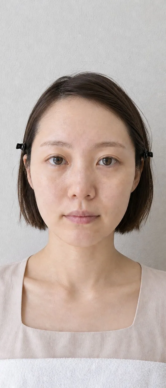 フェイシャルのビフォーアフター（変化後）