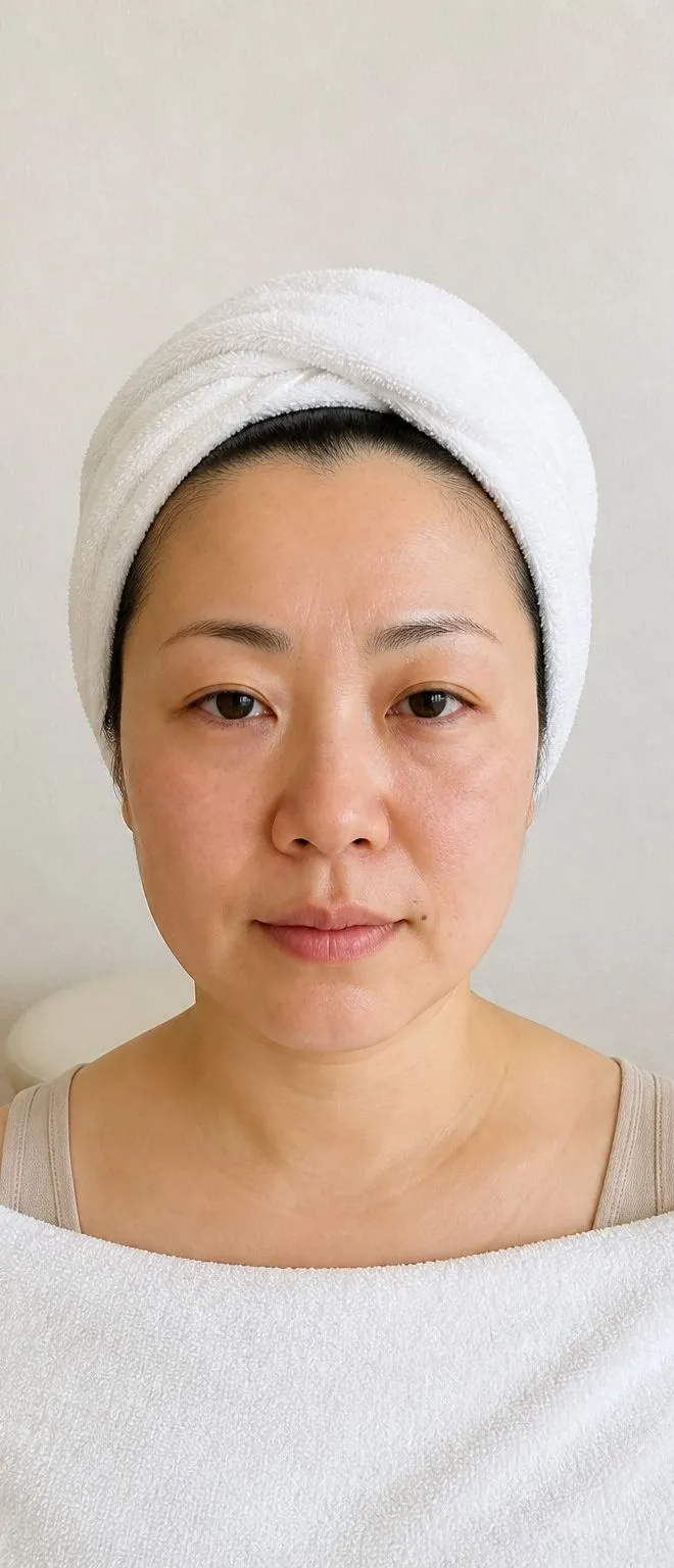 フェイシャルのビフォーアフター（変化前）
